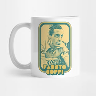 Fausto Coppi // Retro Cycling Fan Art Design Mug